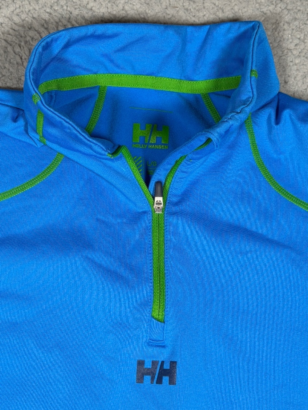Helly Hansen 1/4 Zip Active Performance Casual Pullover Womens Large Blue